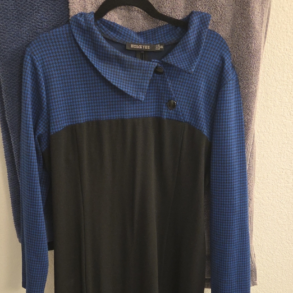 Romeo & Juliet Blue and Black Dress